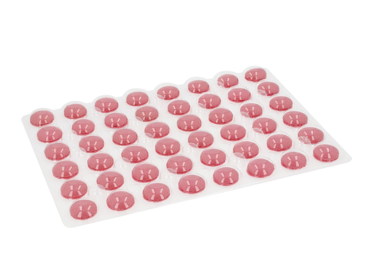 Macaron-Halbschalen 96 Stück rot