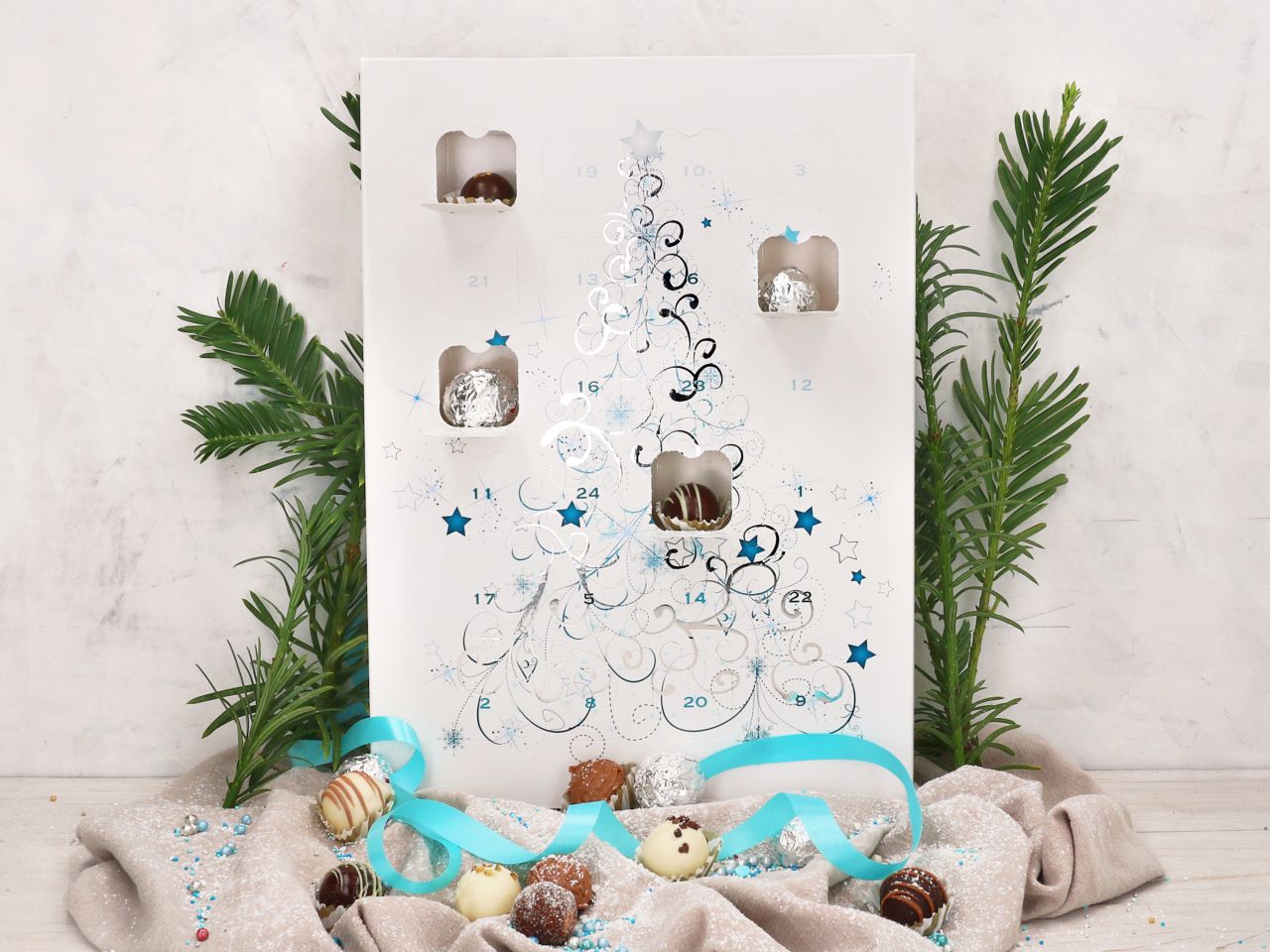 Adventskalender Weihnachtsbaum zum Selberbefüllen
