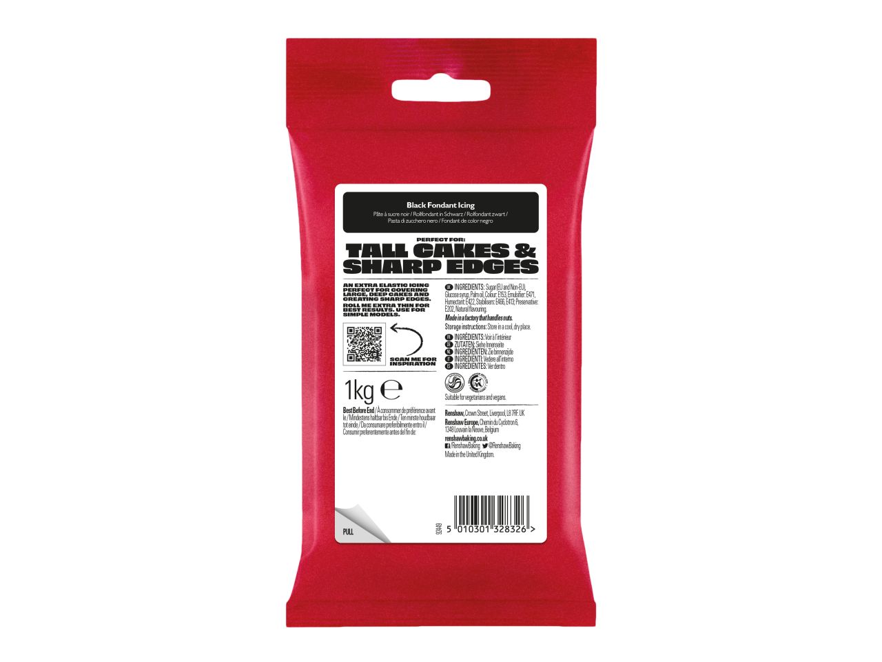 Schwarz Fondant Extra Renshaw 1kg