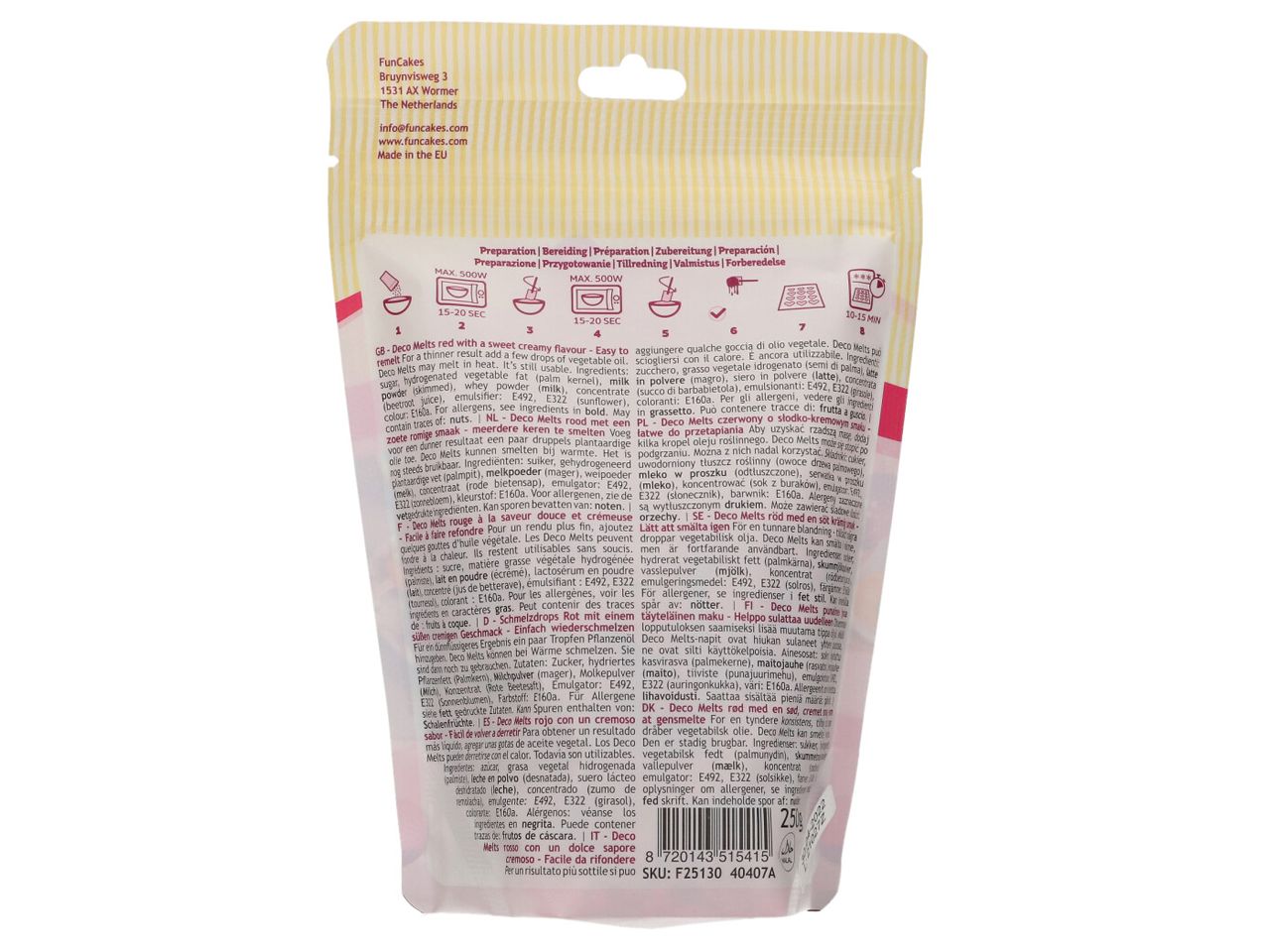 Deco Melts Rot 250g