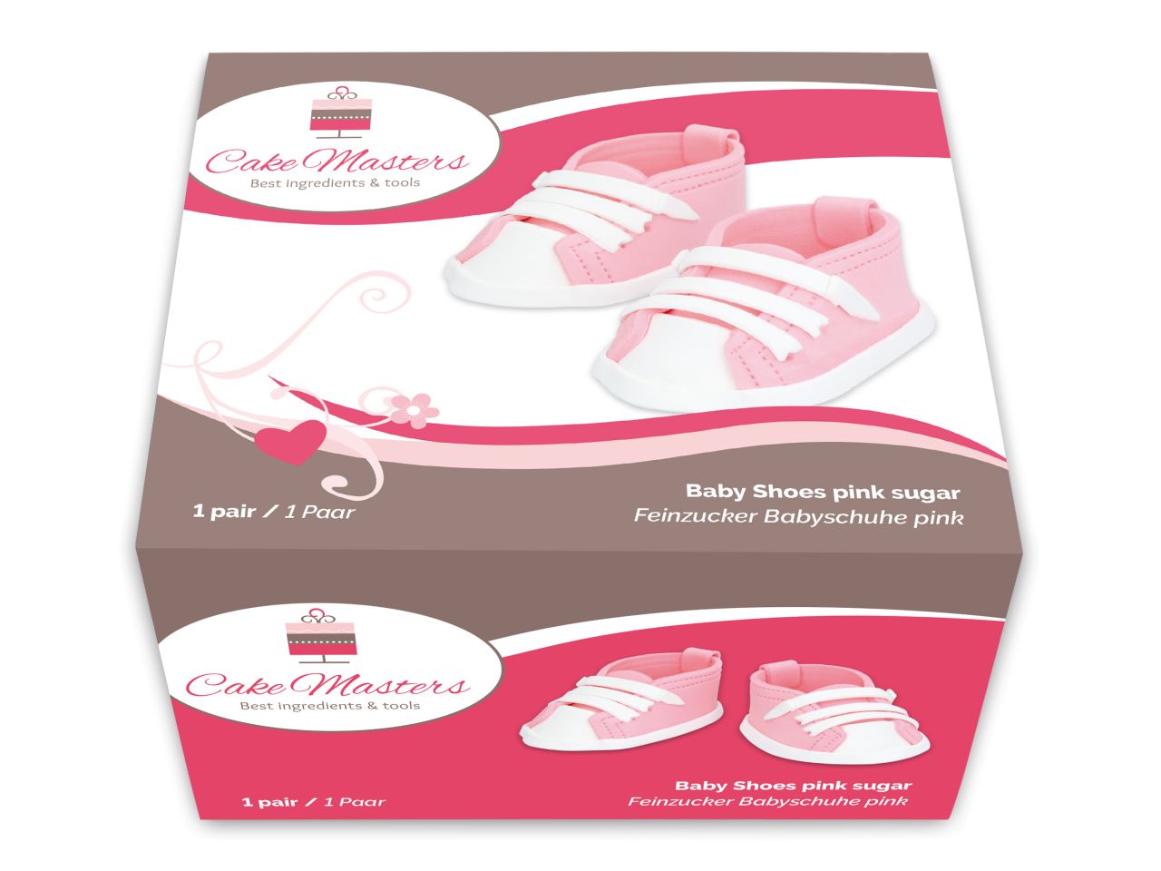 Zuckerdeko Baby Schuhe pink 