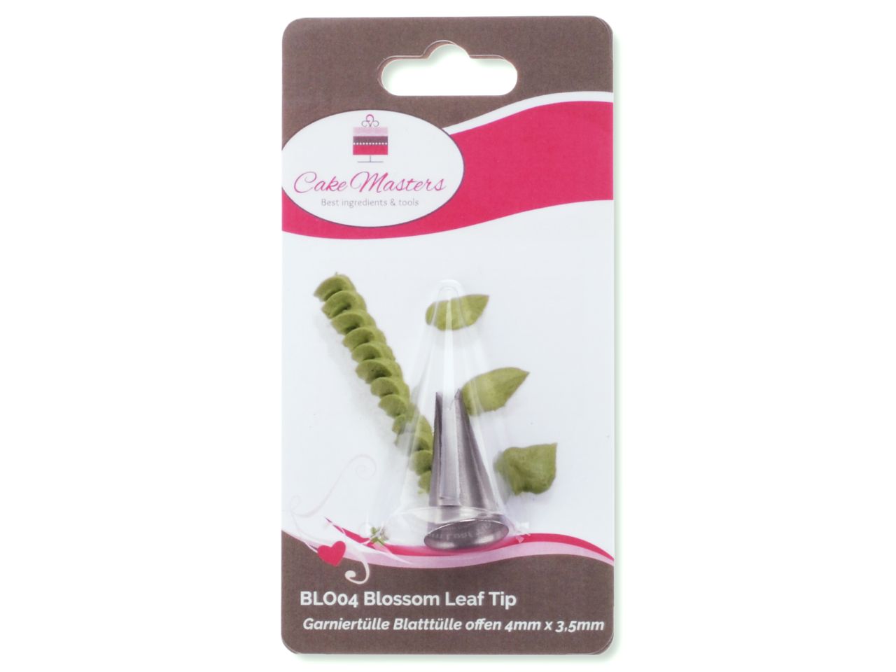 Garniertülle Blattülle offen 4mmx3,5mm