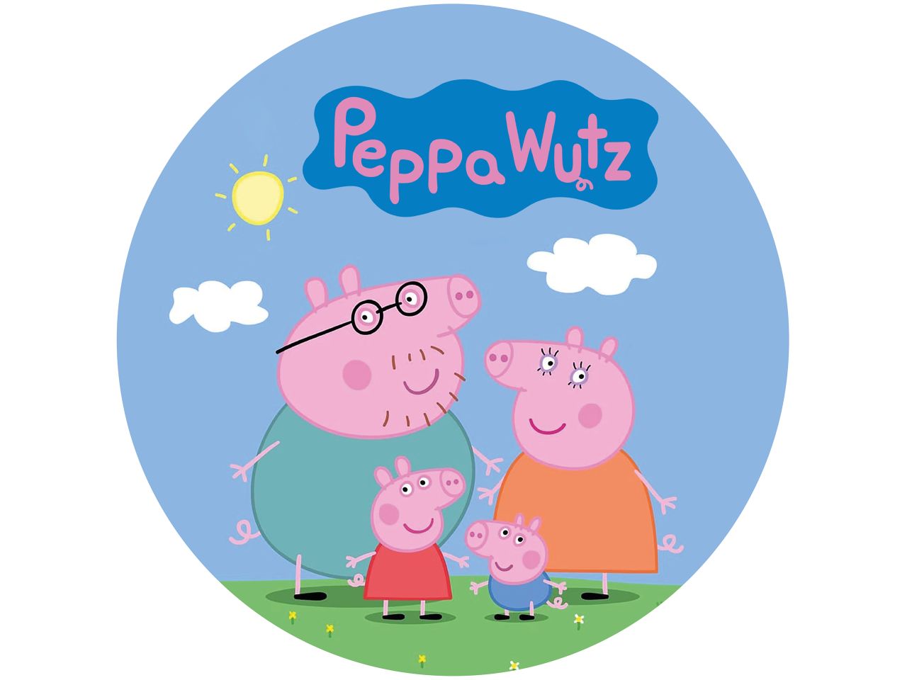 Tortenaufleger Peppa Wutz rund 20cm