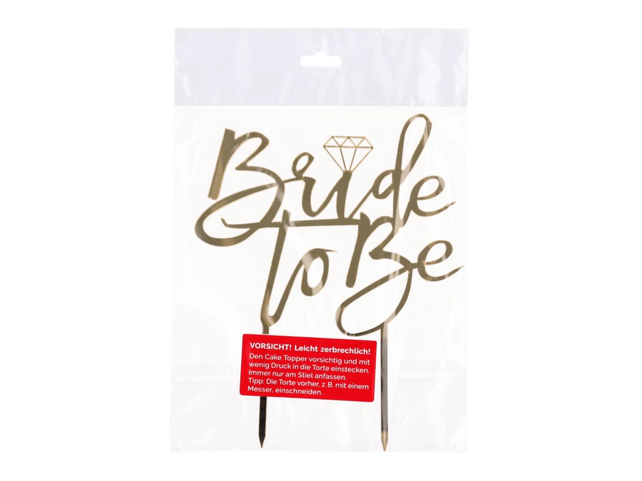 Bride to be Cake Topper gold