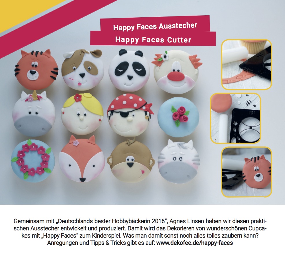 Happy Faces Ausstecher mit Agnes Linsen