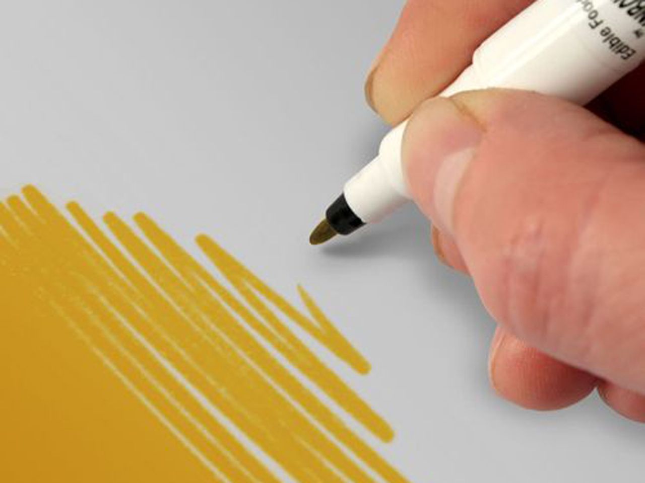 Food Art Pen Dunkelgold Rainbow Dust
