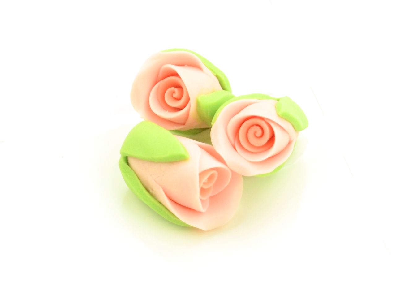 Zucker Rosenknospen lachs 3 Stk
