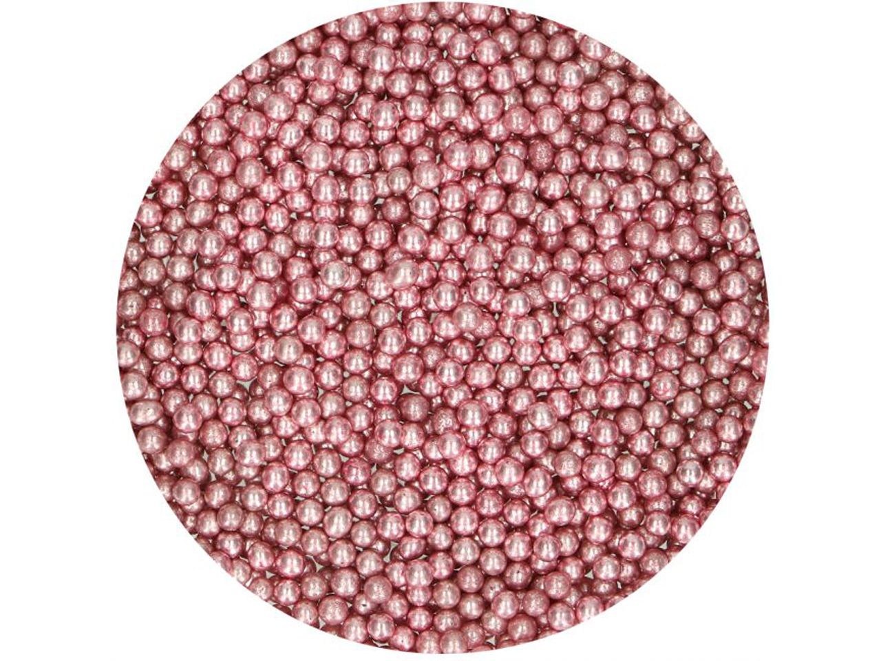 Zuckerperlen Metallic Rosa
