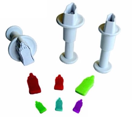 Stempelausstecher Flasche Baby Fondant