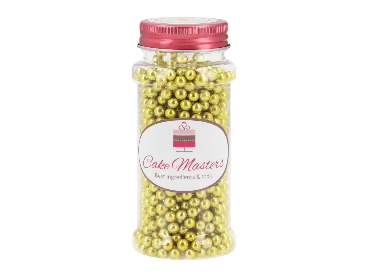 Weiche Zuckerperlen Gold 5mm 80g