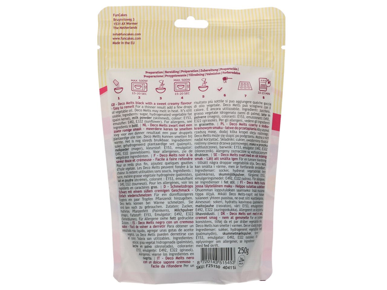 Deco Melts Schwarz 250g