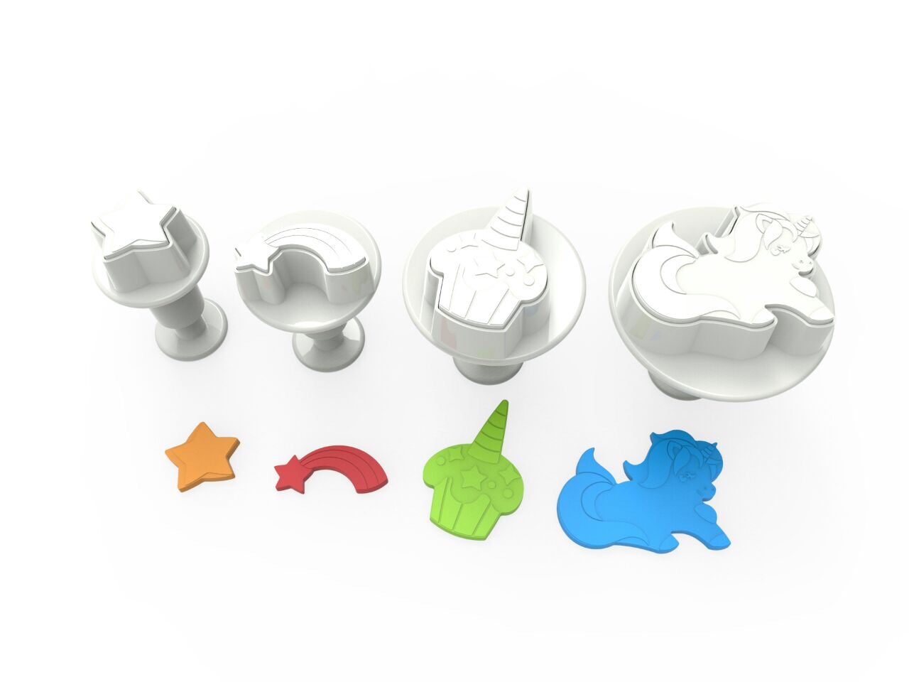 dekofee Stempelausstecher Set Einhorn