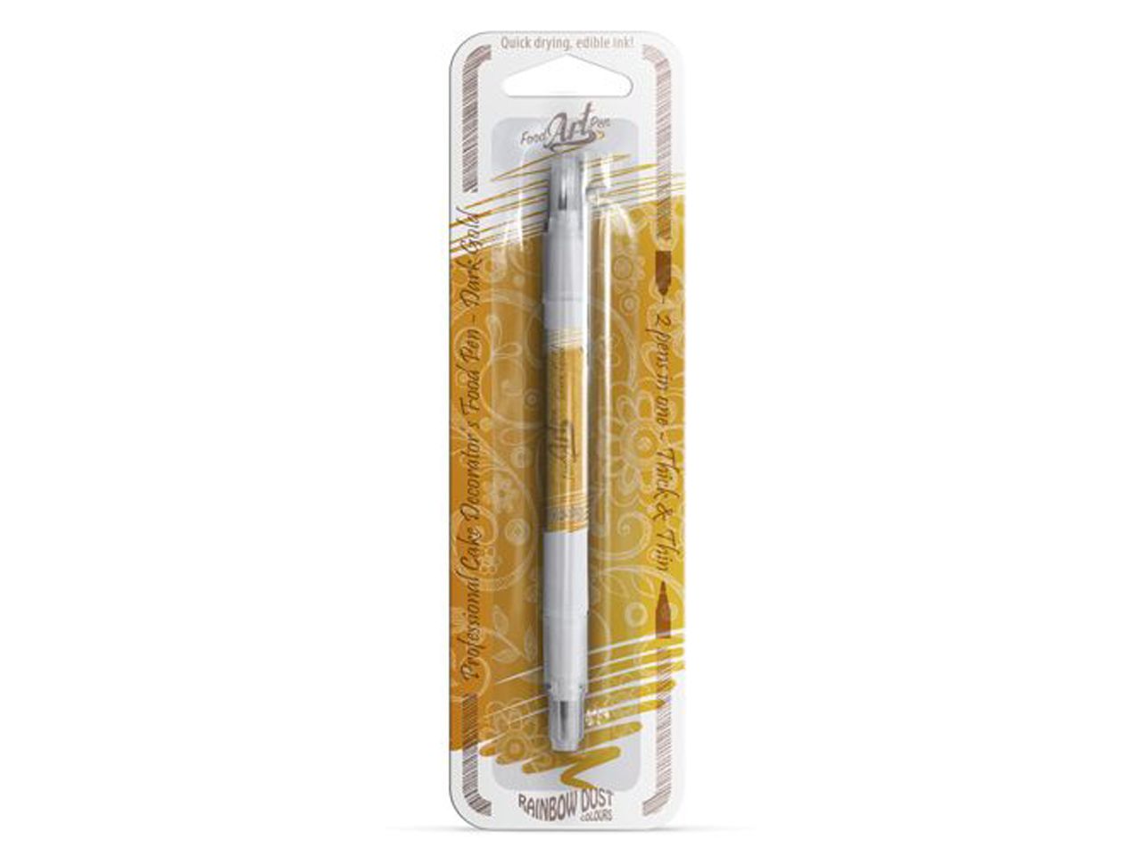 Food Art Pen Dunkelgold Rainbow Dust