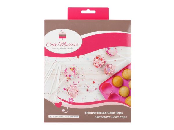 Silikonform Cake Pops inkl. 20 Stiele