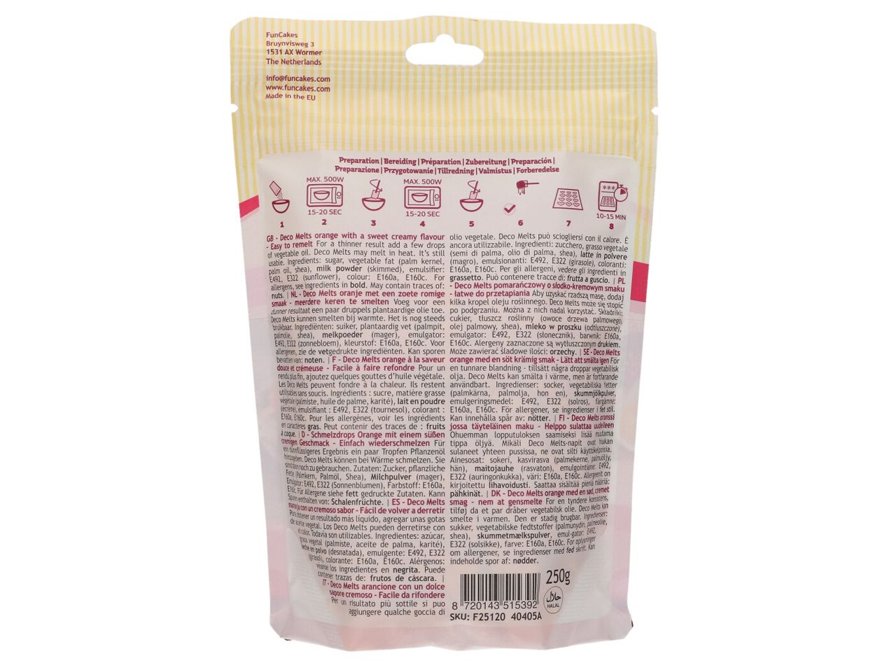 Deco Melts Orange 250g