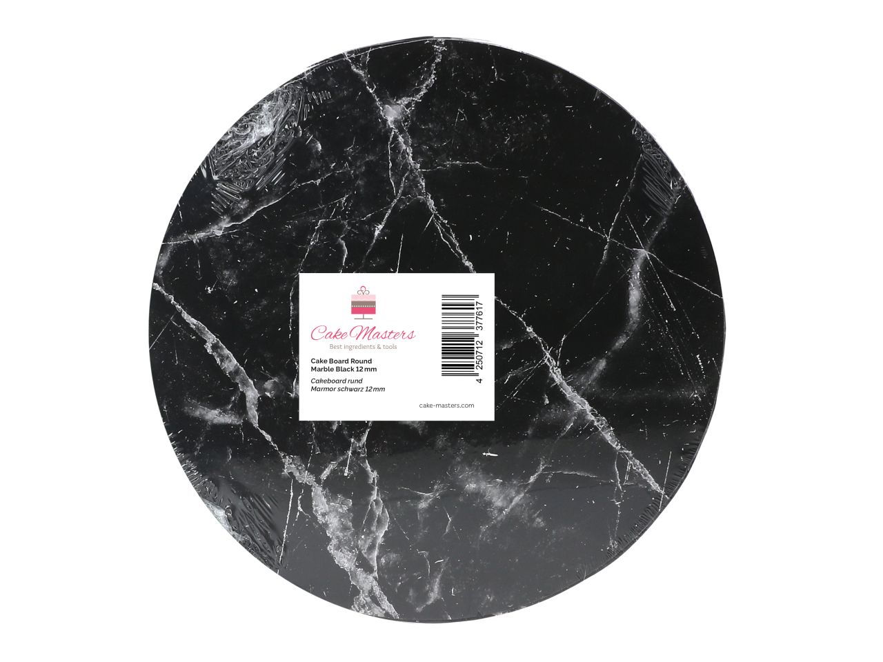Kuchenplatte 12mm Marmor Schwarz Rund Ø 30cm