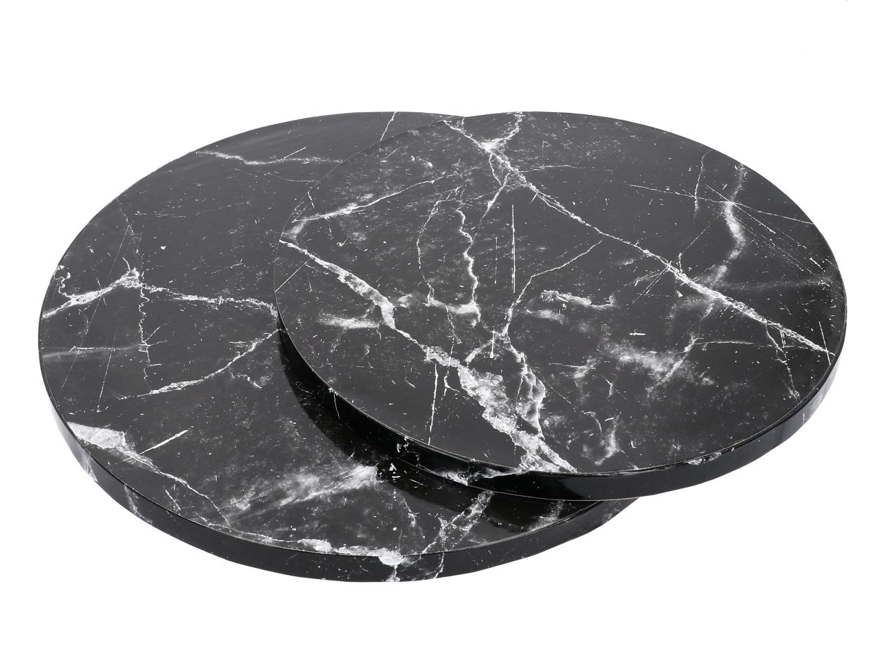 Kuchenplatte 12mm Marmor Schwarz Rund Ø 30cm