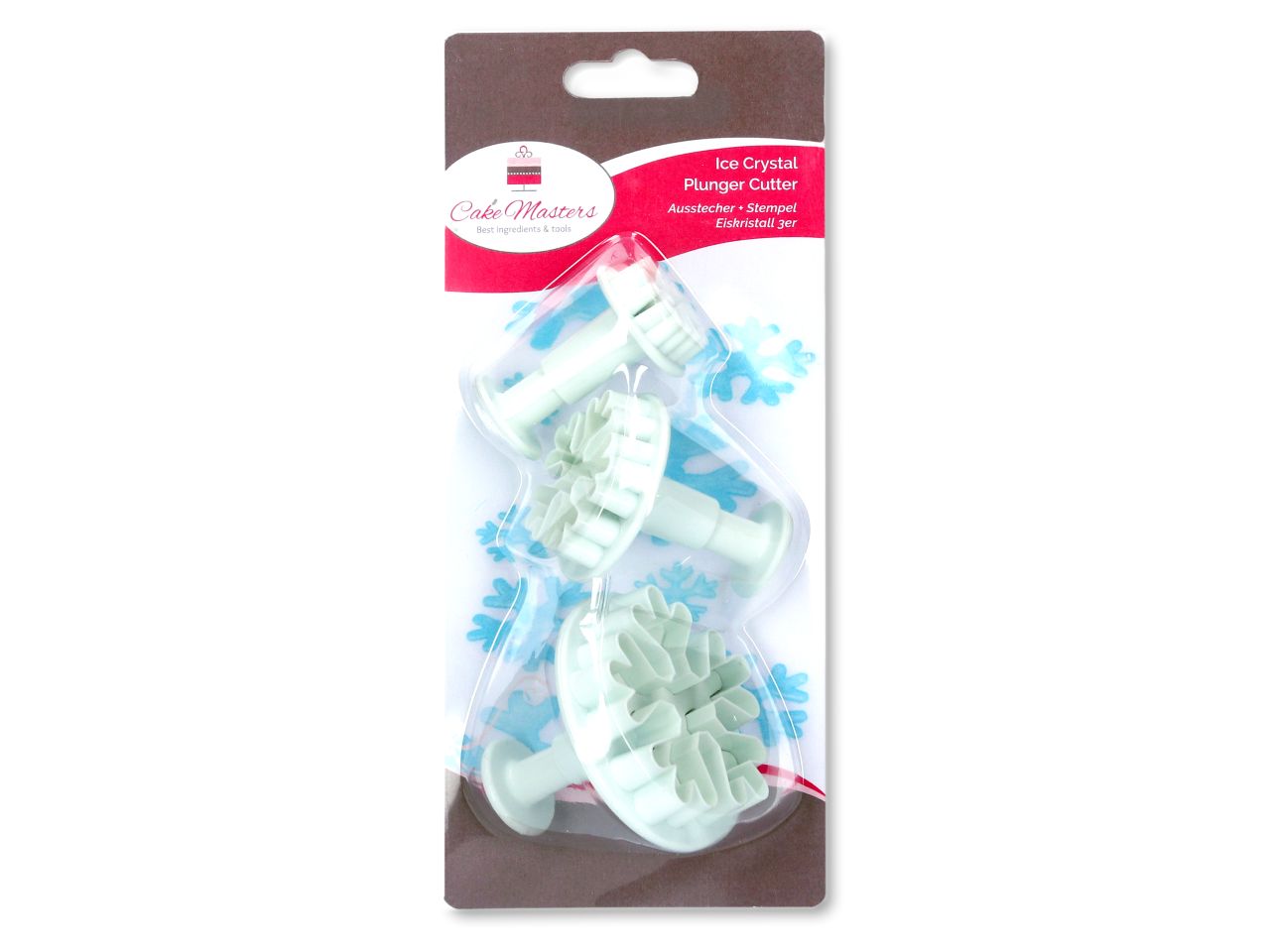 Ausstecher + Stempel Eiskristall 3tlg.