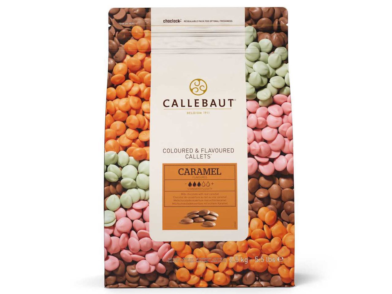 Schokodrops Karamell 2,5kg - Callebaut Callets