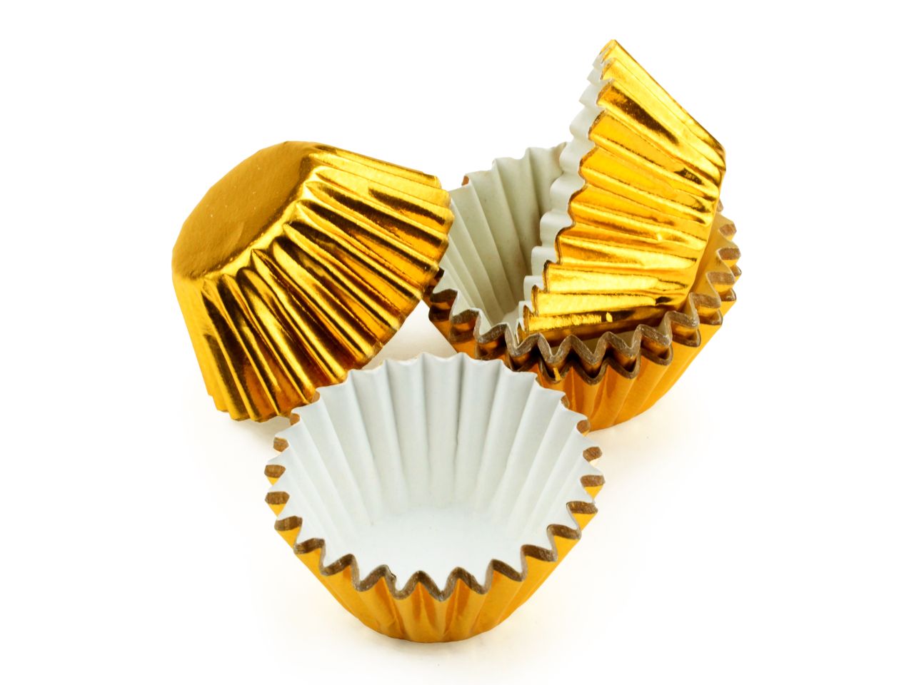Pralinenförmchen 25mm gold 60 Stück